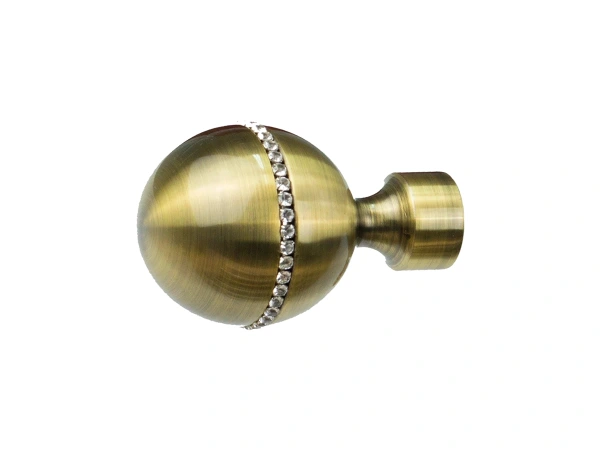 Garniža 25x16mm - 2rady - KALISTO CRYSTAL - antik