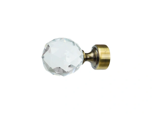 Garniža 25x16mm - 2rady - GUĽA CRYSTAL - antik