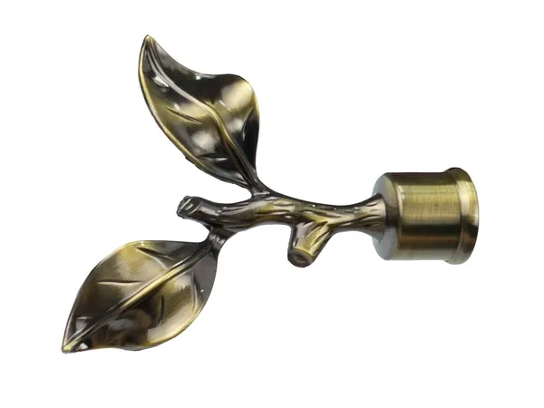 Garniža 25x16mm - 2rady - LIST ROSE - antik