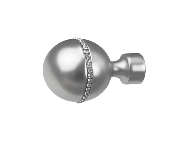 Garniža 25x16mm - 2rady - KALISTO CRYSTAL - satin