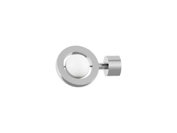 Garniža 19mm obyčajná tyč - 1rad - SFERA - biela