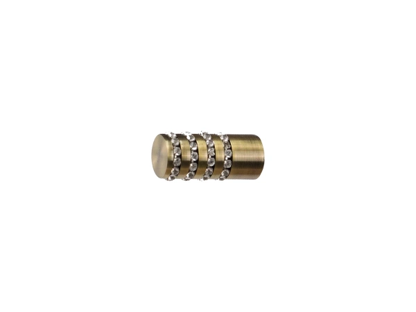 Garniža 16mm - 1rad - CYLINDER CRYSTAL - antik