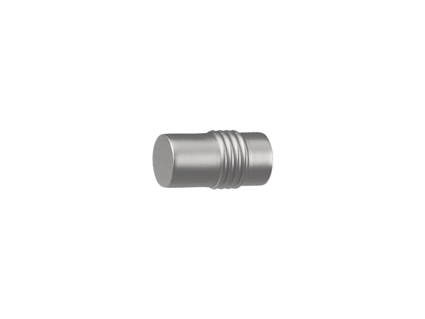 Garniža 19mm - drážková tyč - 1rad - CYLINDER - satin