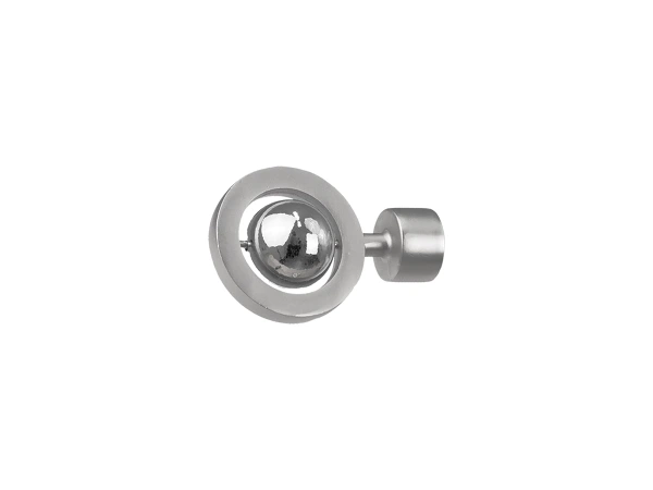 Garniža 19mm - drážková tyč - 1rad - JUPITER - satin
