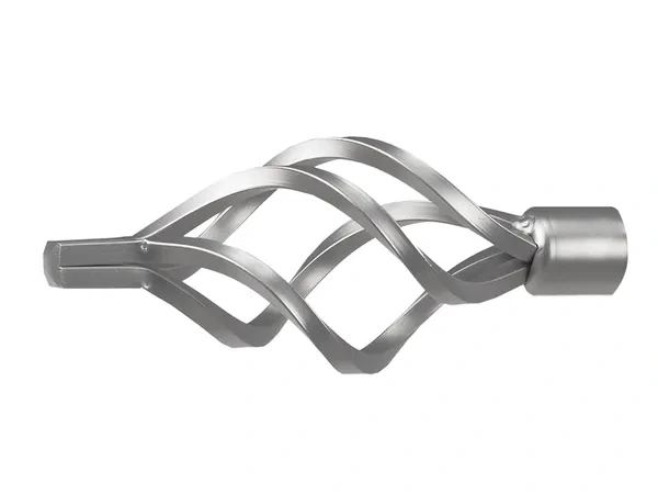 Garniža 19mm - drážková tyč - 1rad - GUĽA AZUR - satin