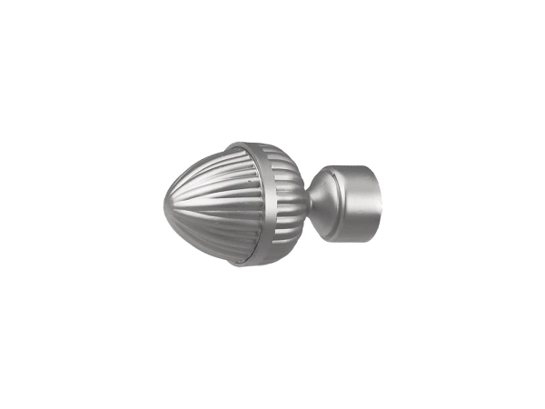 Garniža 19mm - drážková tyč - 1rad - ODEON - satin
