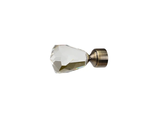 Garniža 19x19mm - 2rady - CRYSTAL CONE - antik