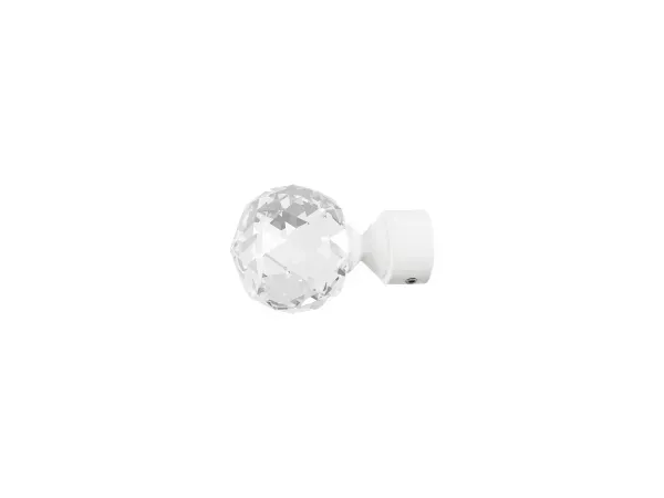 Garniža 19mm obyčajná tyč - 1rad - GUĽA CRYSTAL - čierno biela