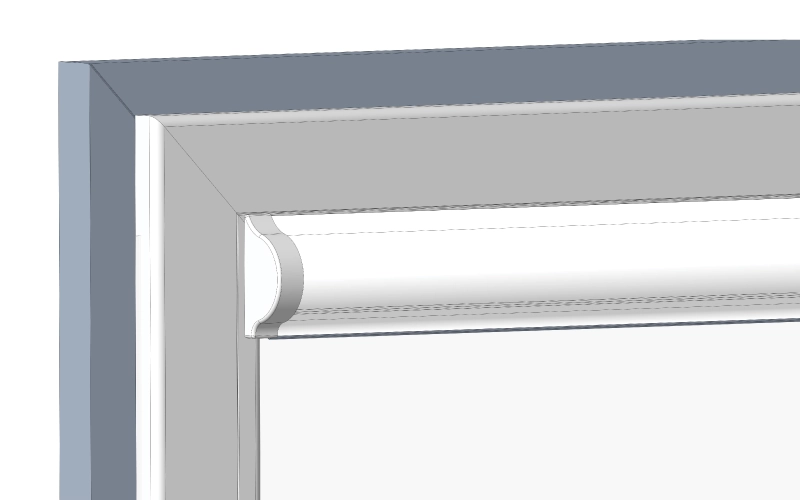 namontovany horny nosnik rolety