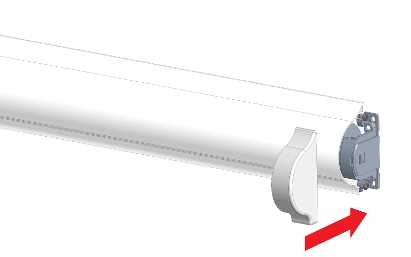 nasadenie krytu rolety z opacnej strany